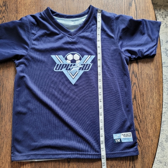 Upward Sports Reversible Blue Soccer Jersey Size Youth Medium - Picture 7 of 10